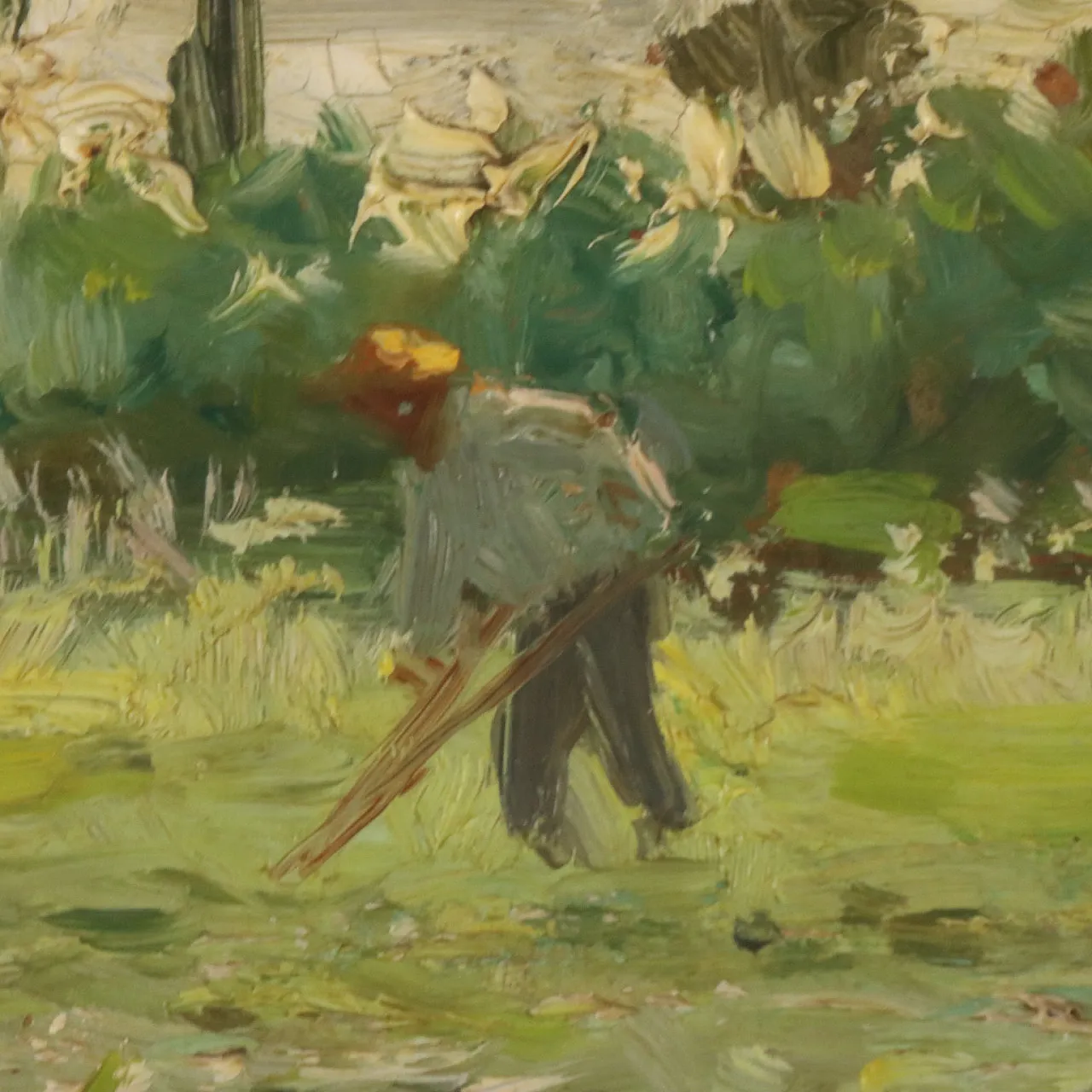 Painting by Duilio Corompai, oil on cardboard, 20th century 4