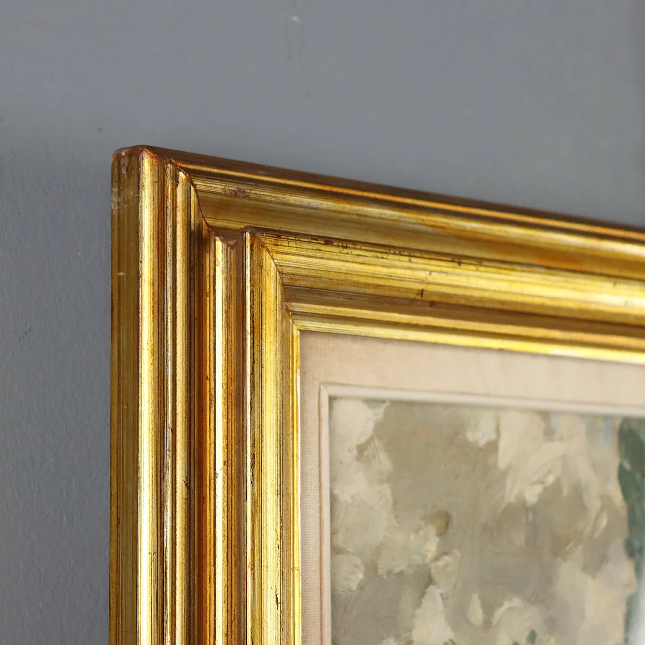 Painting by Duilio Corompai, oil on cardboard, 20th century 7