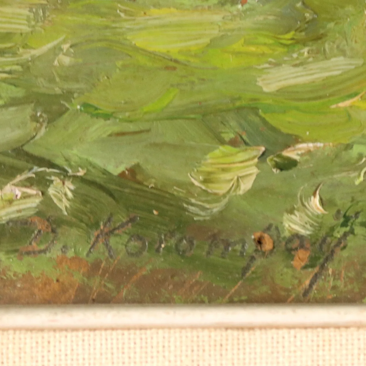 Painting by Duilio Corompai, oil on cardboard, 20th century 8
