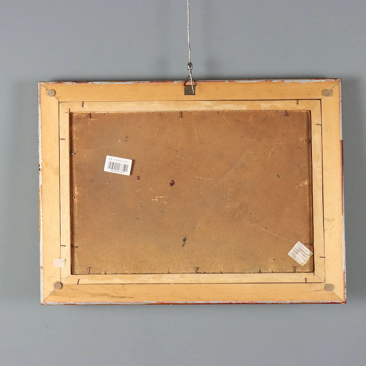 Painting by Duilio Corompai, oil on cardboard, 20th century 9