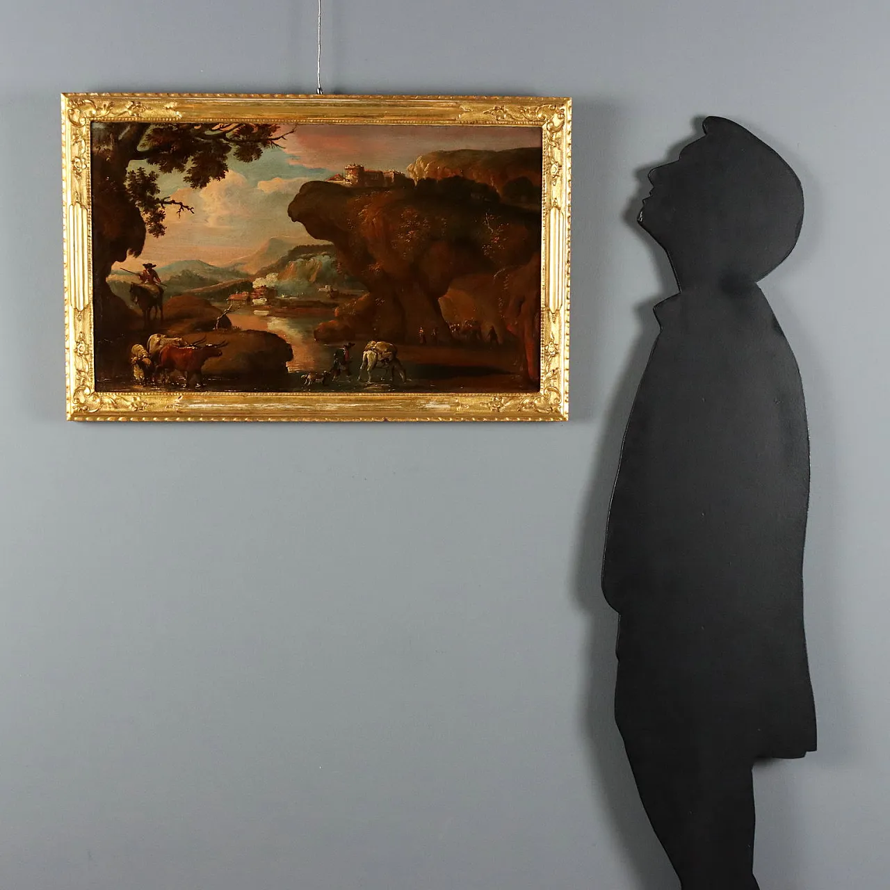 Landscape Painting with Shepherds and Herds, early 18th century 2