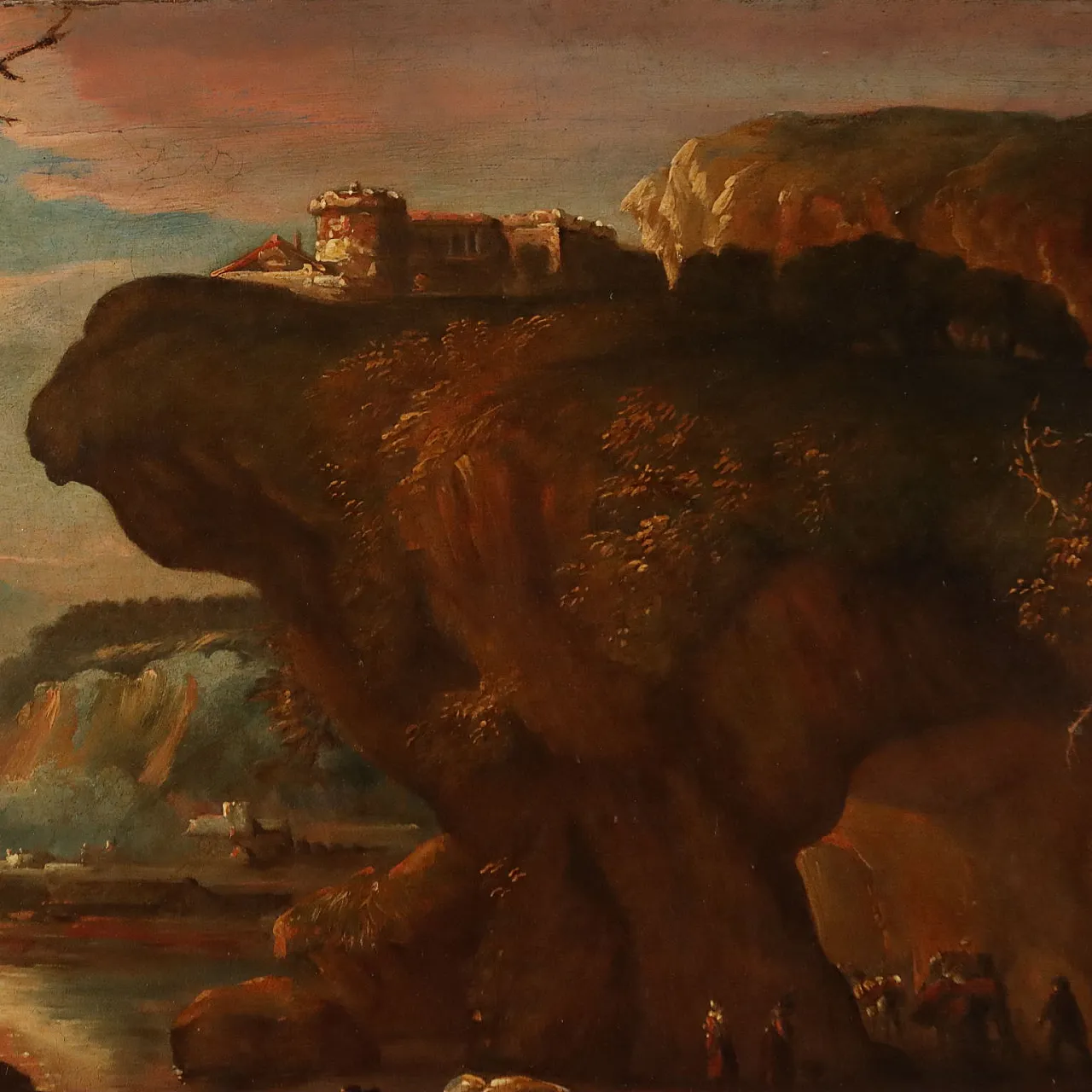 Landscape Painting with Shepherds and Herds, early 18th century 6