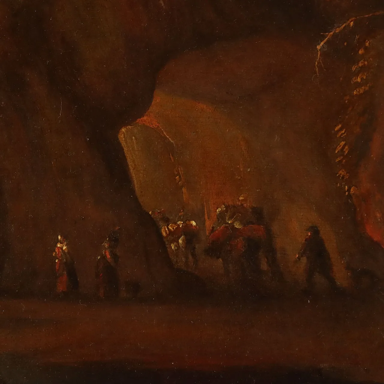Landscape Painting with Shepherds and Herds, early 18th century 7