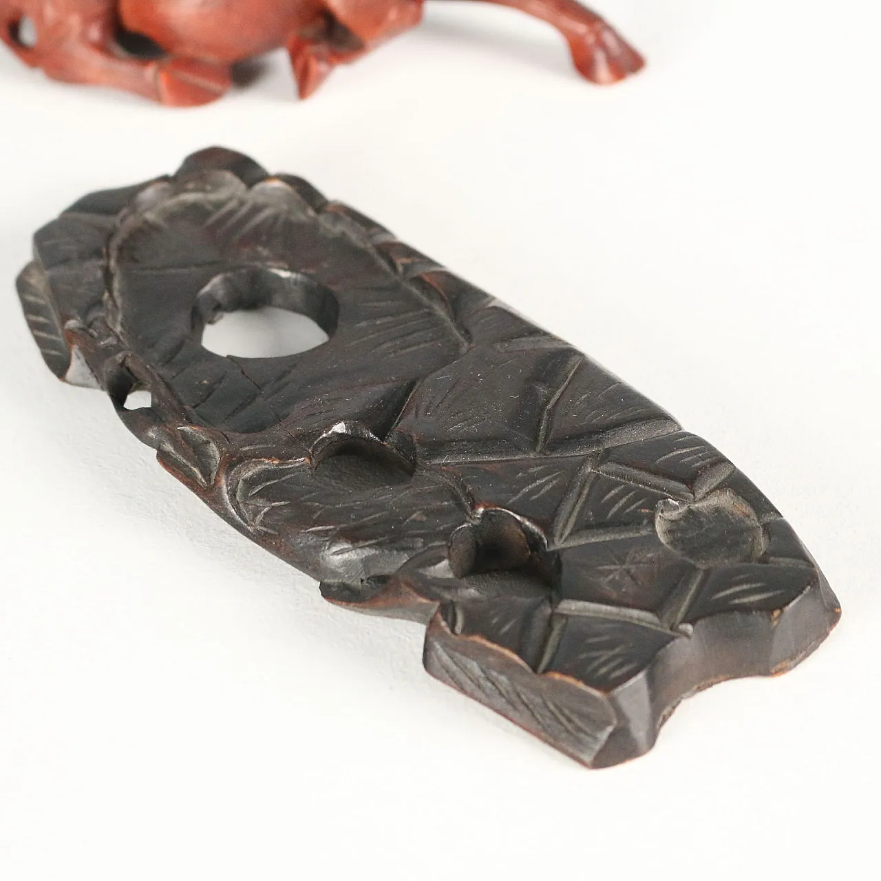 Child and Buffalo wooden sculpture, 20th century 5