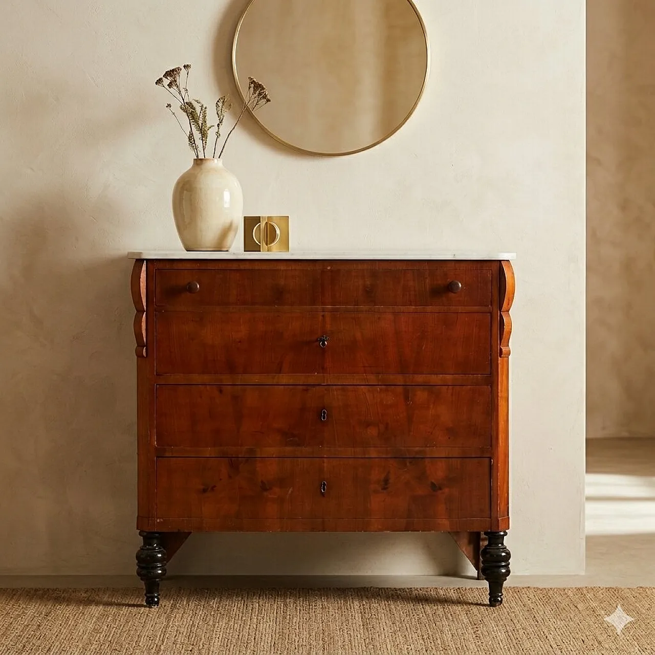 Mahogany chest of drawers, 19th century 2