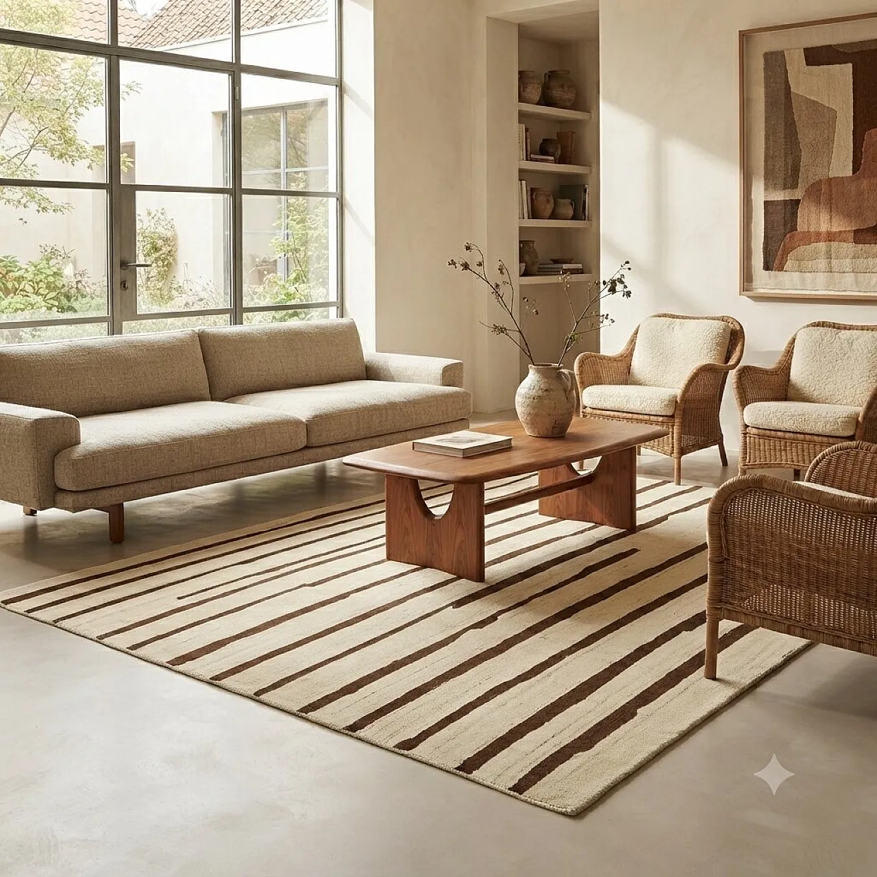 Striped Gabbeh rug, 20th century 2