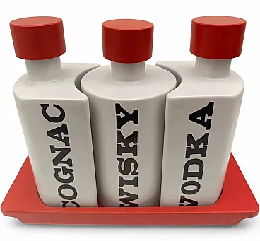 1 Drink set by Ambrogio Pozzi for Franco Pozzi, 1970s
