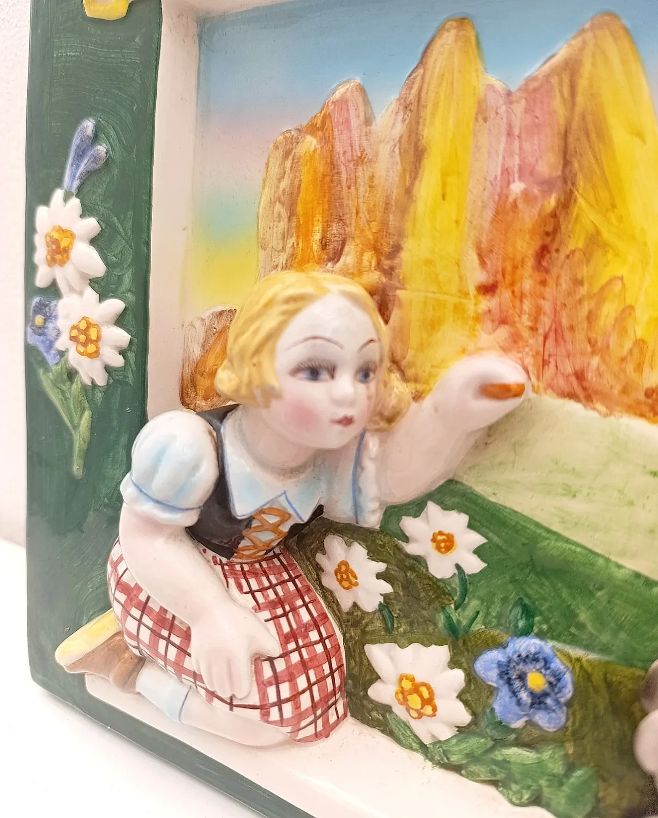 Polychrome ceramic plaque attributed to Tarciso Tosin, 1950s 3