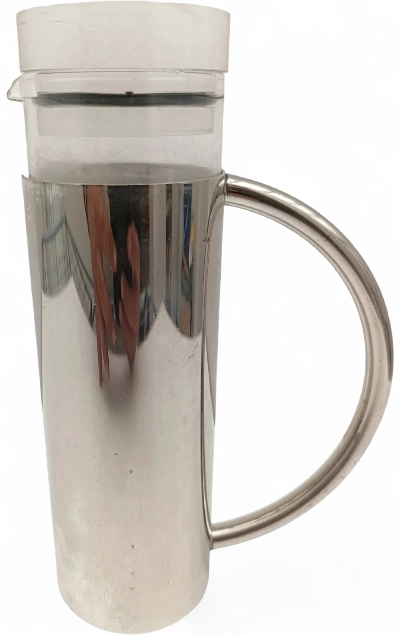 Oliera di Lino Sabattini in metallo argentato e plexiglass, anni '70 4