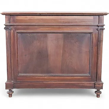 Walnut firewood storage cabinet, 19th century