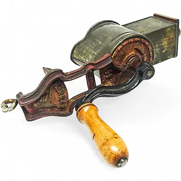 Hand-crank coffee grinder, 20th century