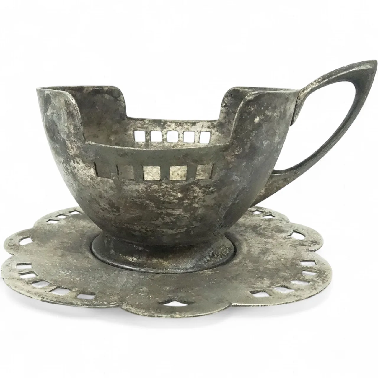 Art Nouveau tea basket from W&G, early 20th century 12