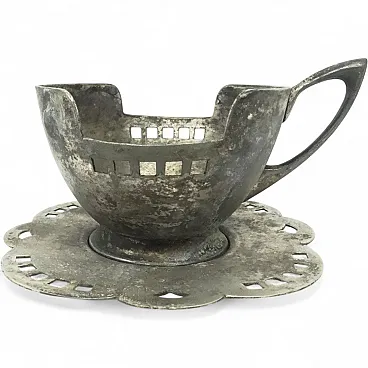 Art Nouveau tea basket from W&G, early 20th century
