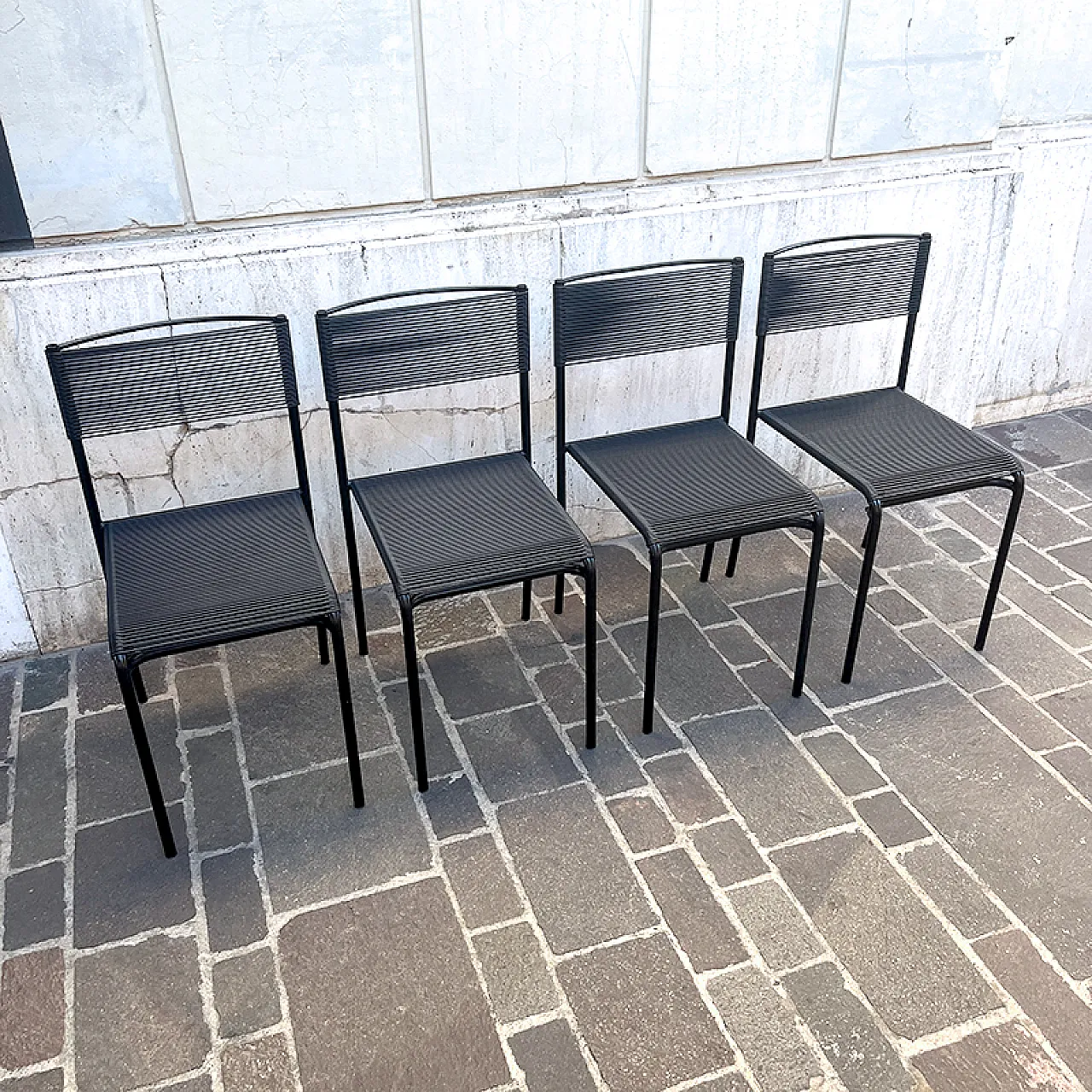 4 Alias Spaghetti Gemini chairs, late 20th century 2