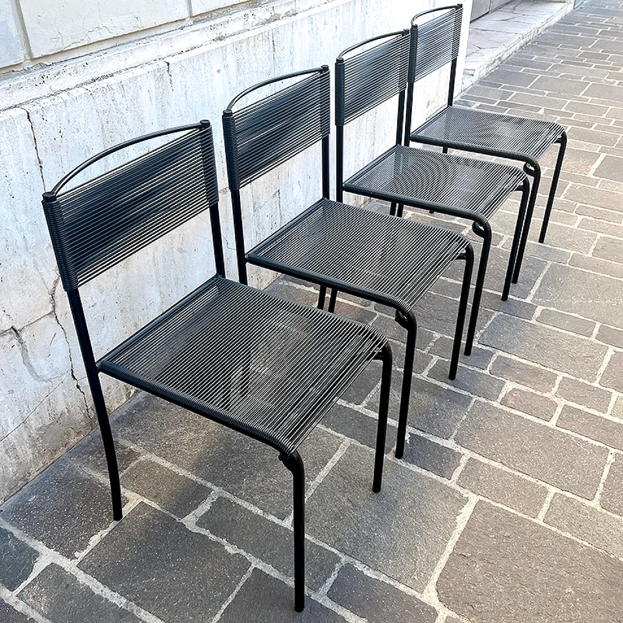 4 Alias Spaghetti Gemini chairs, late 20th century 3