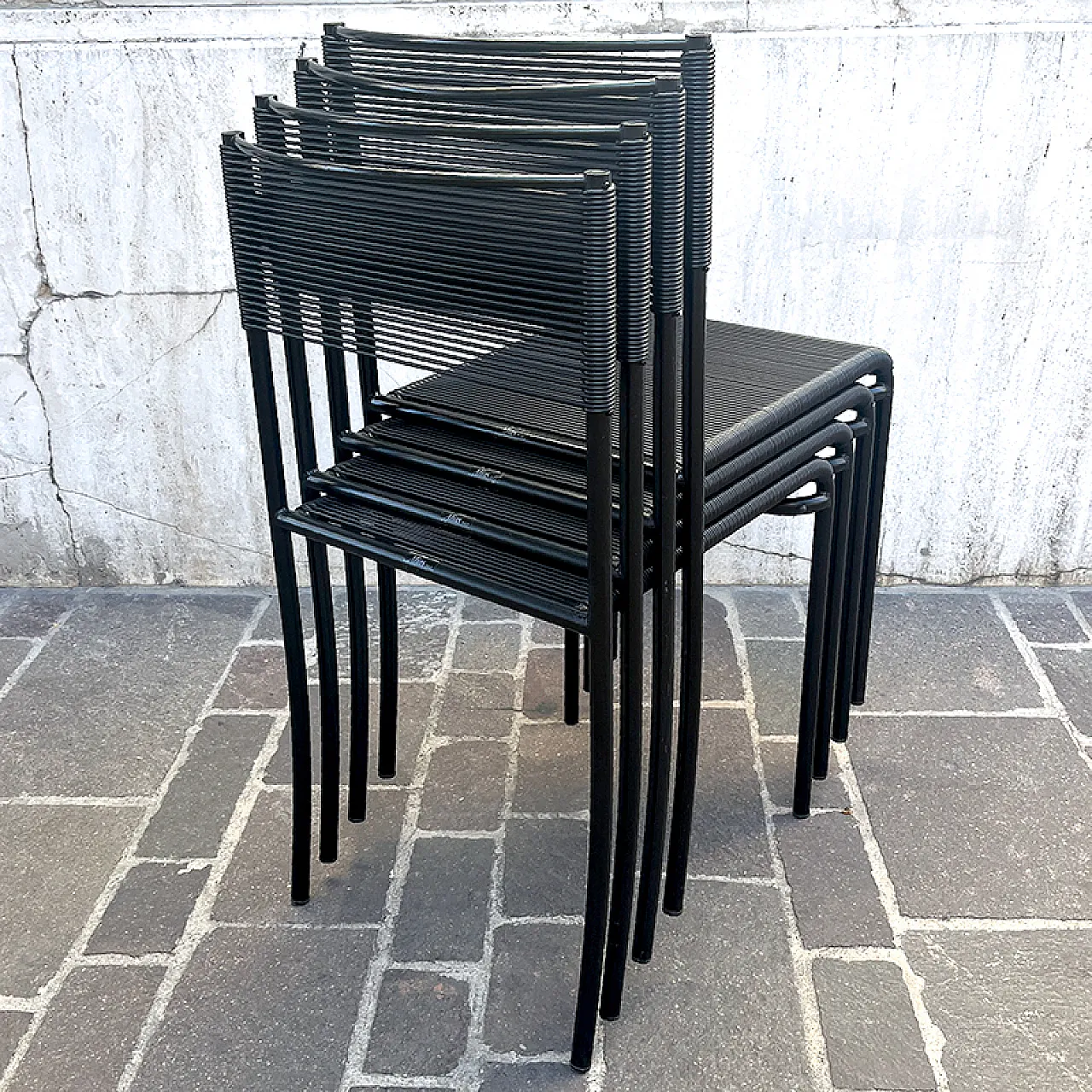 4 Alias Spaghetti Gemini chairs, late 20th century 6