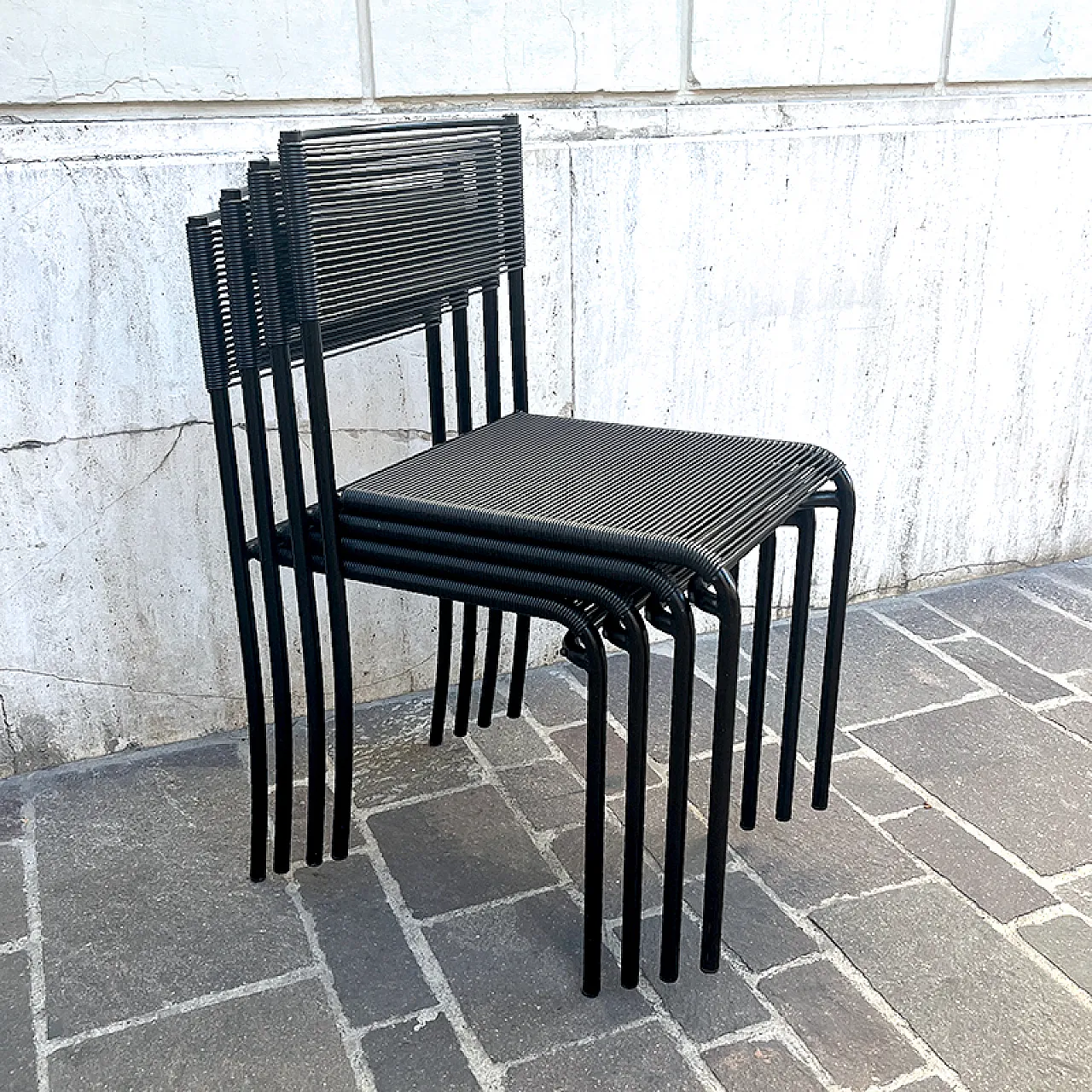 4 Alias Spaghetti Gemini chairs, late 20th century 8