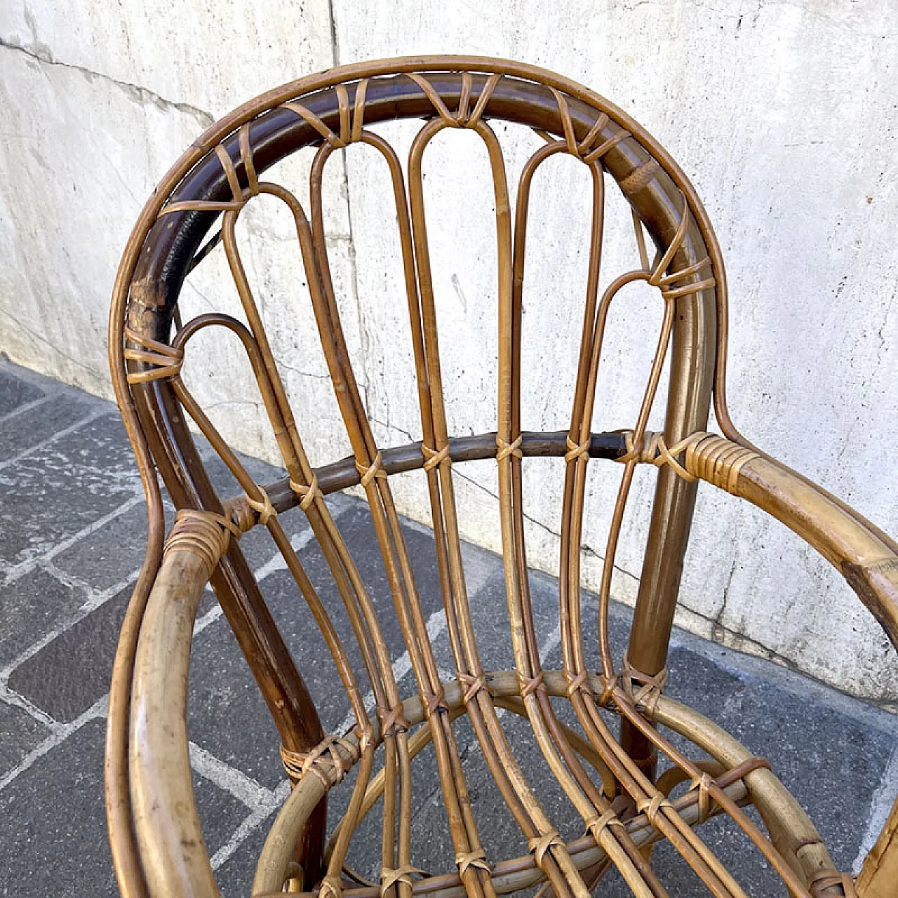 Children's bamboo armchair, 1960s 2