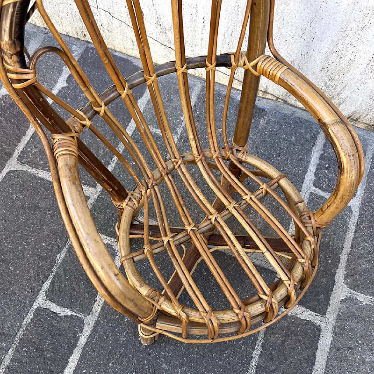 Children's bamboo armchair, 1960s 3