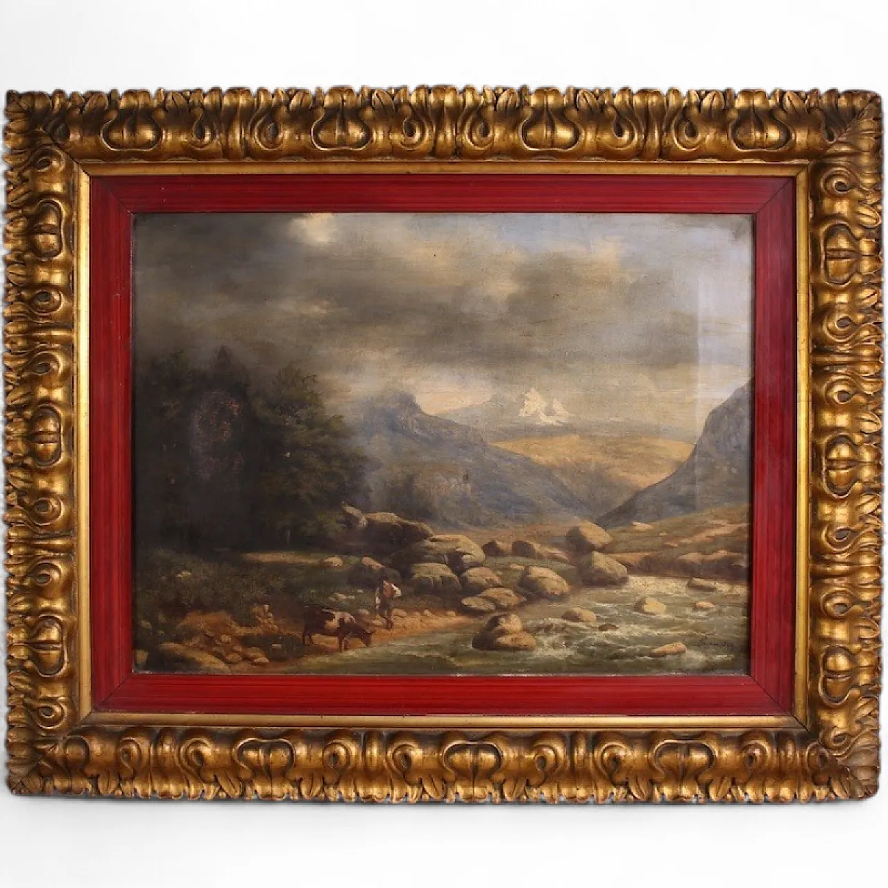 Italian painting, landscape, 19th century 17