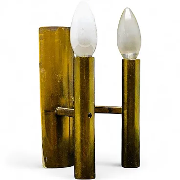 Art Deco Two-Armed Wall Lamp, 1970s