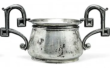 Biedermeier Silver Sugar Bowl, Austria, 19th Century