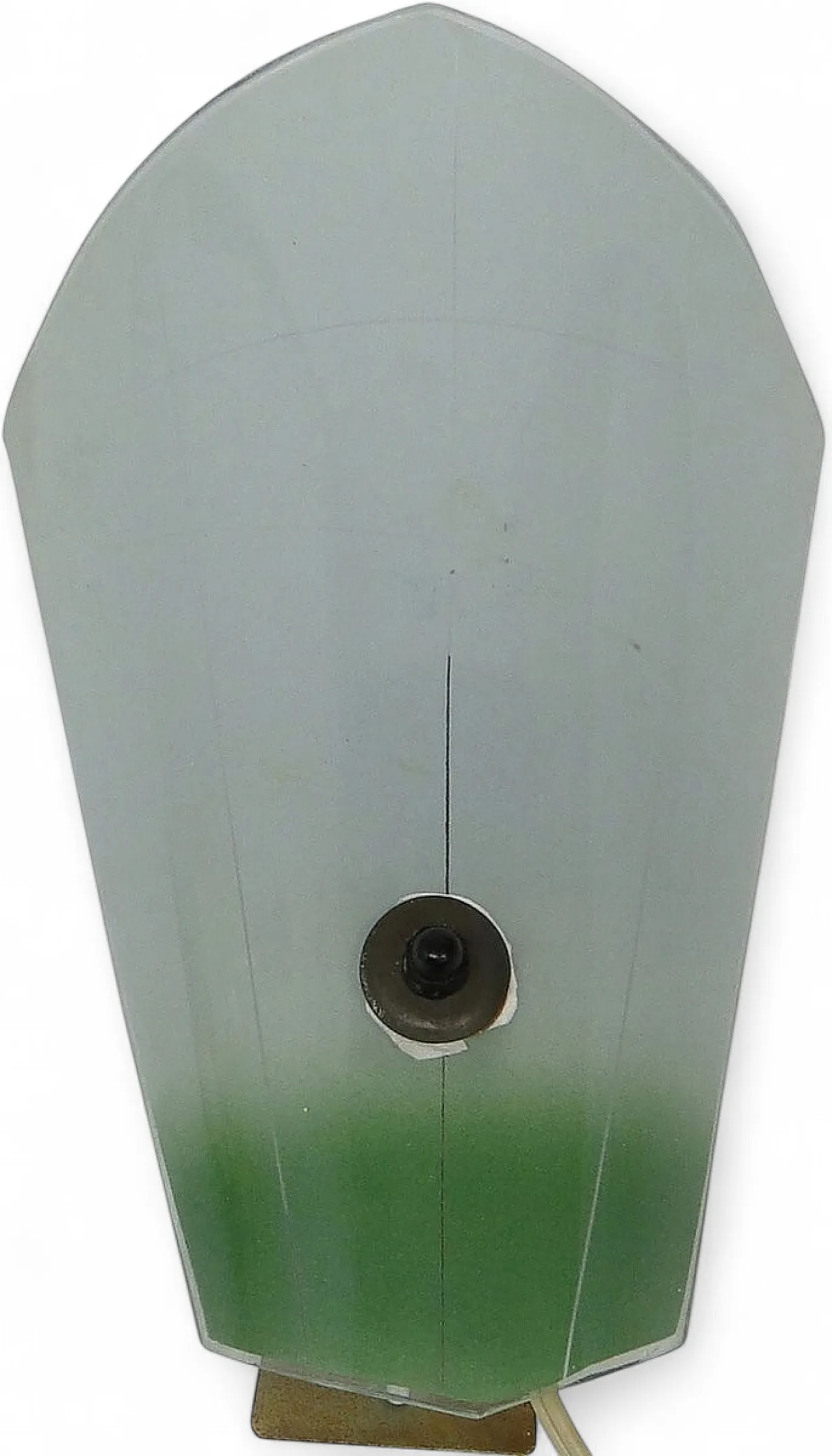 Postmodern Communist Glass & Steel Wall Lamp, Poland, 1970s 6