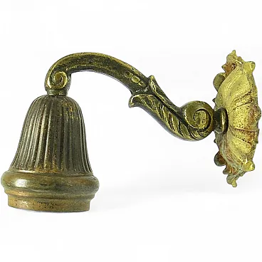 Antique Wall Lamp in Metal, 1890s