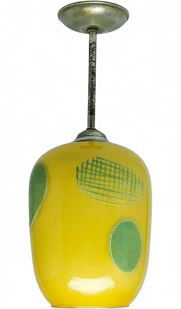 Pop Art Pendant Lamp, Poland, 1950s