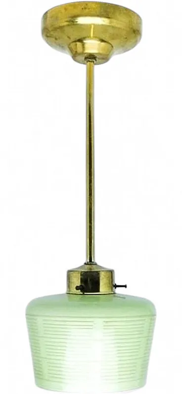 Mid-Century Glass Pendant Lamp, 1950s