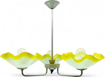 Mid-Century Chandelier from Polam, Poland, 1960s