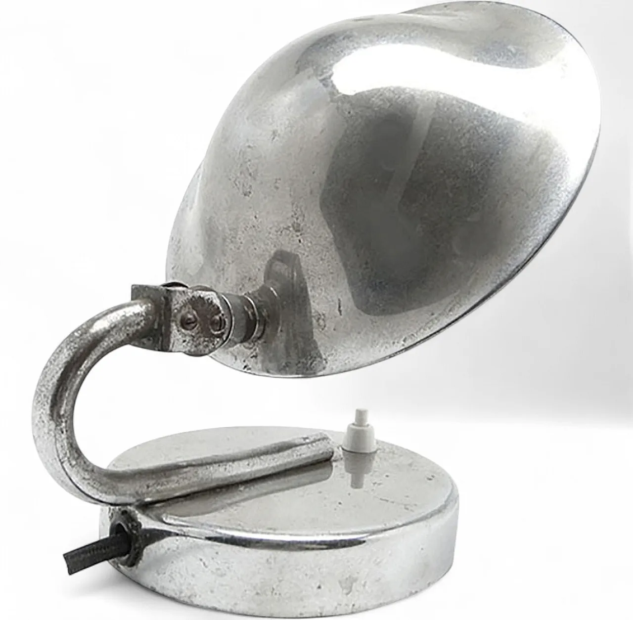 Chrome-Plated Metal Table Lamp by J. Hurka for Napako, Czechoslovakia, 1950s 14