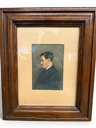 Biggs watercolor depicting a character, 1918