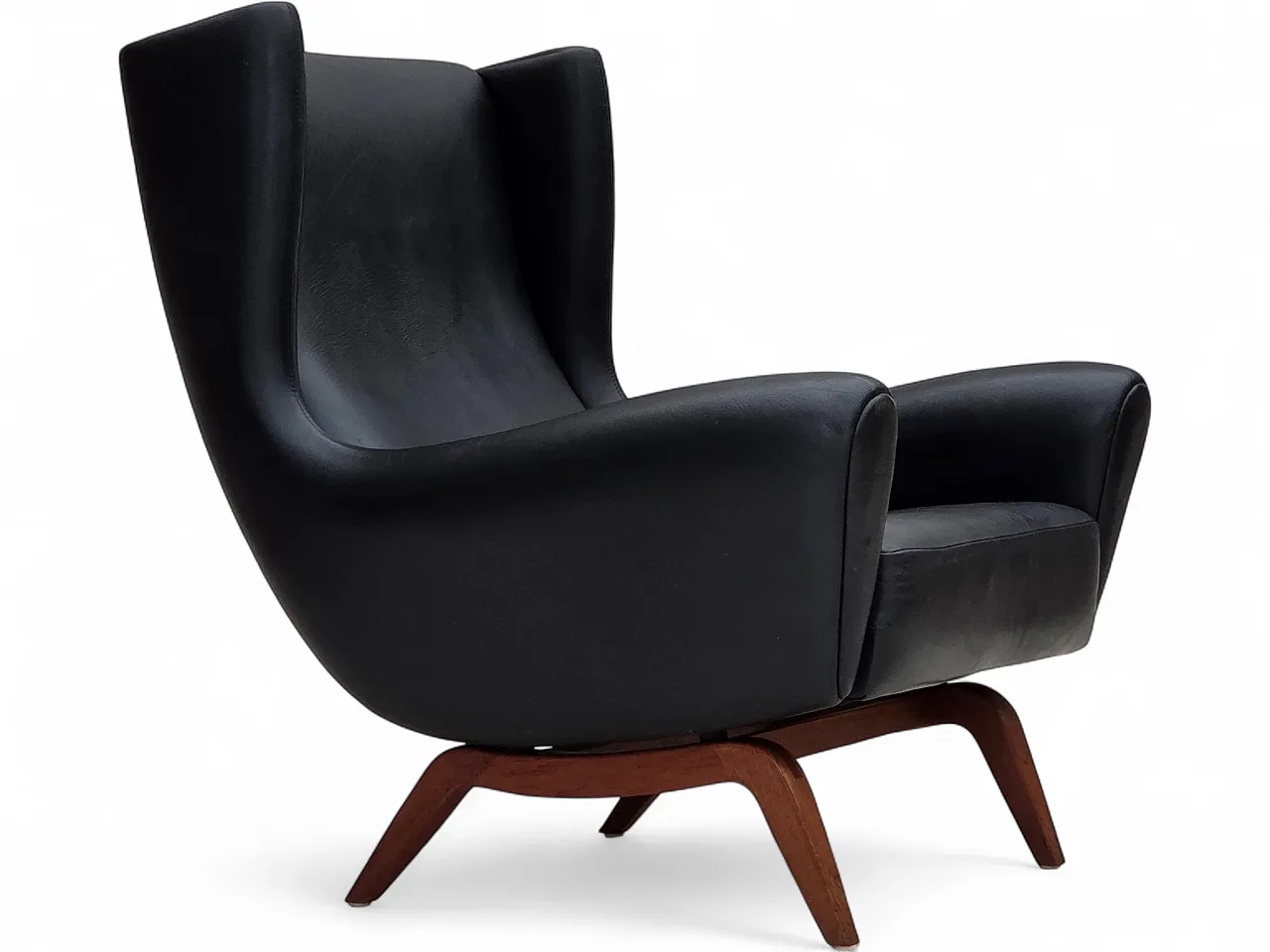 1960s, Danish design by Illum Wikkelsø, armchair, model 110, leather. 24