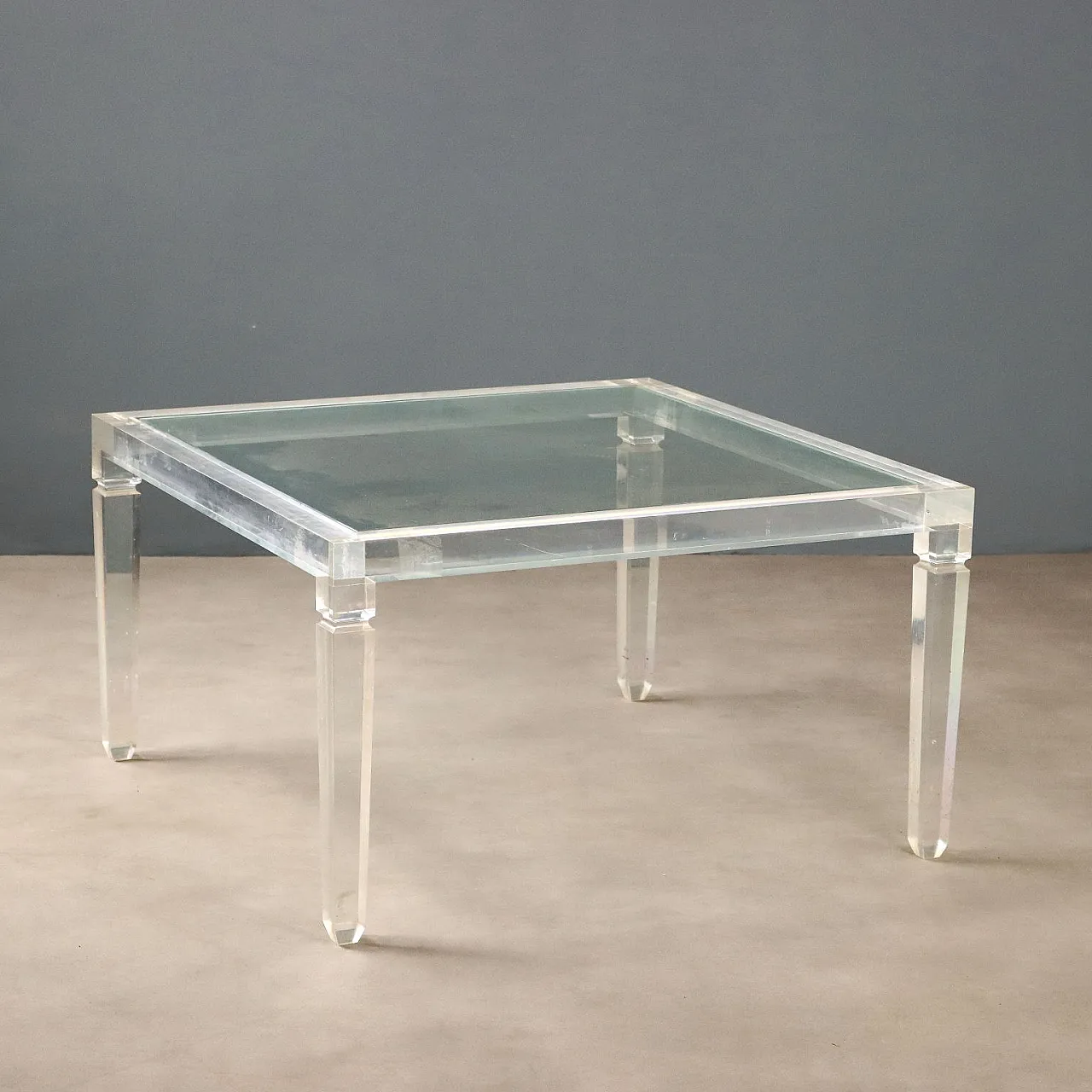Plexiglass center table, 20th century 1
