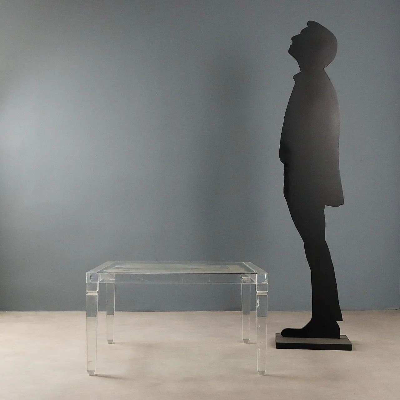 Plexiglass center table, 20th century 2