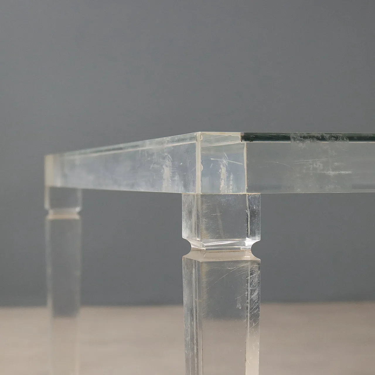 Plexiglass center table, 20th century 4