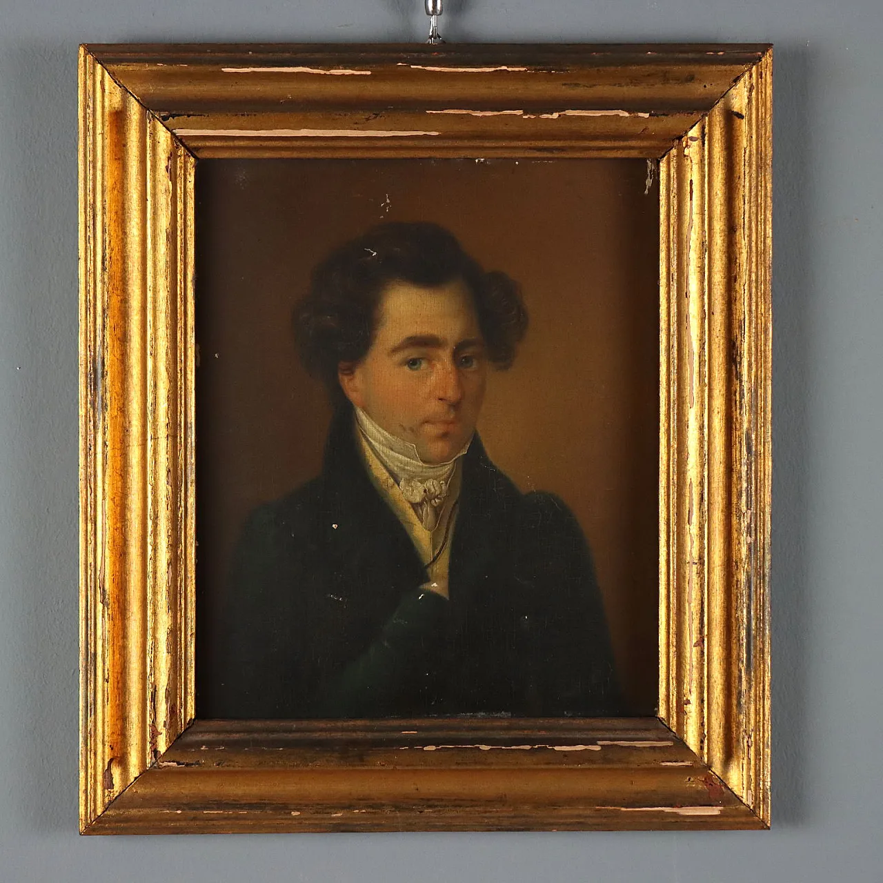 Painting Portrait of a Nobleman, oil on panel, 19th century 1