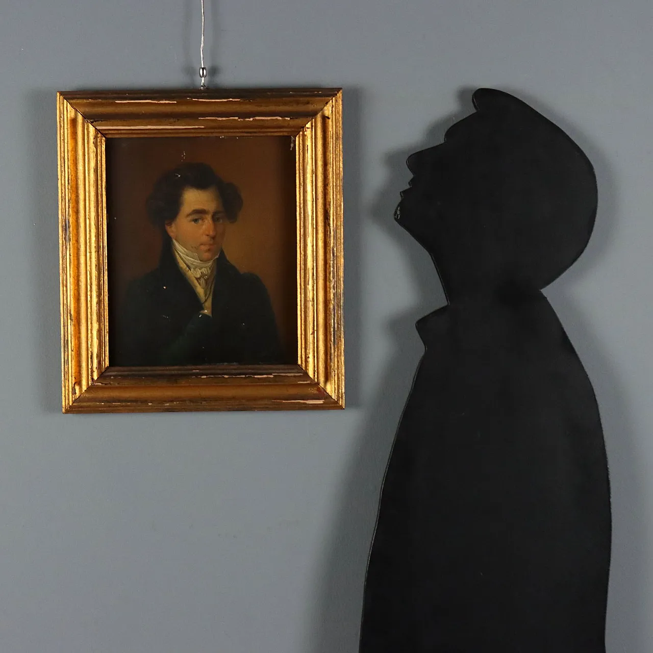 Painting Portrait of a Nobleman, oil on panel, 19th century 2