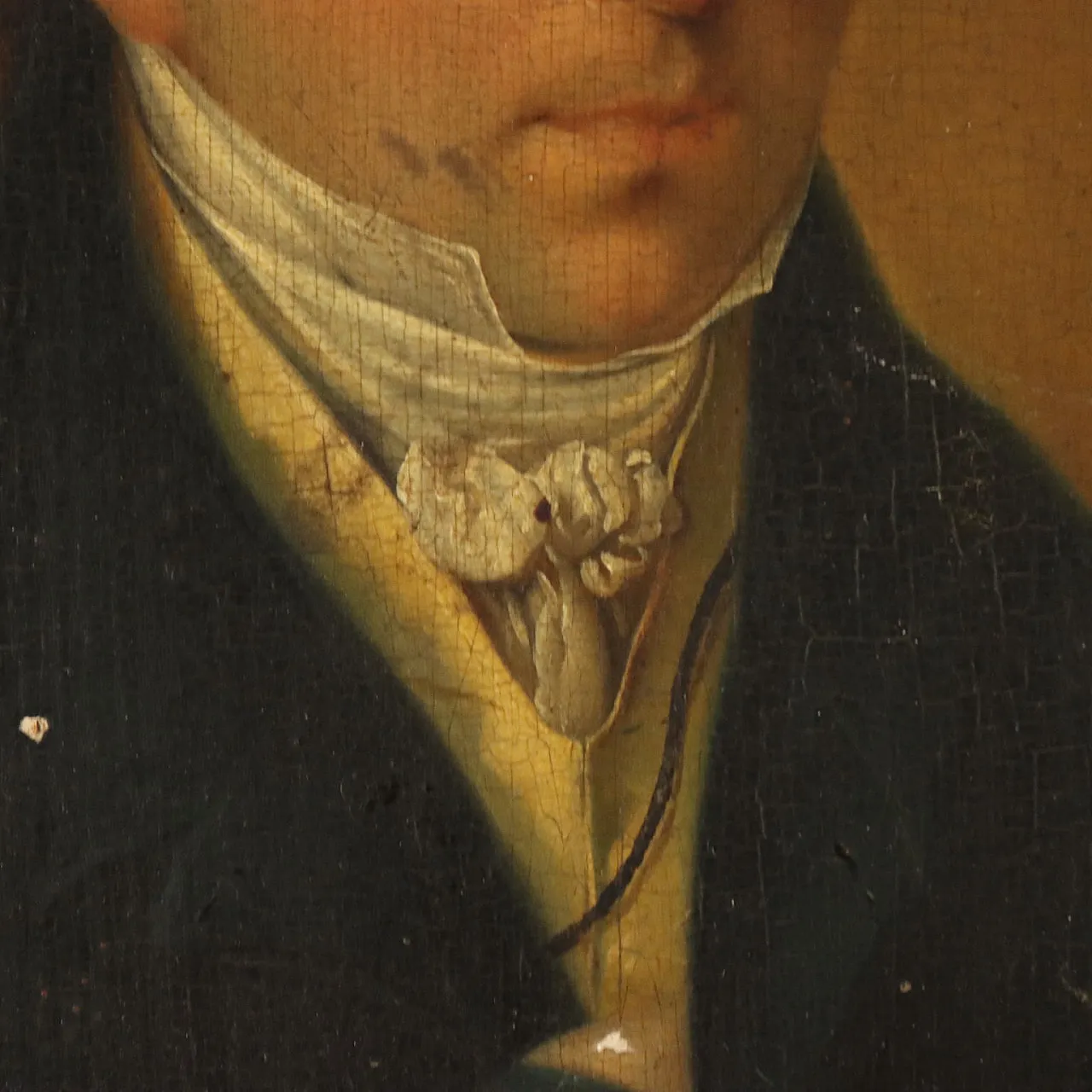 Painting Portrait of a Nobleman, oil on panel, 19th century 5
