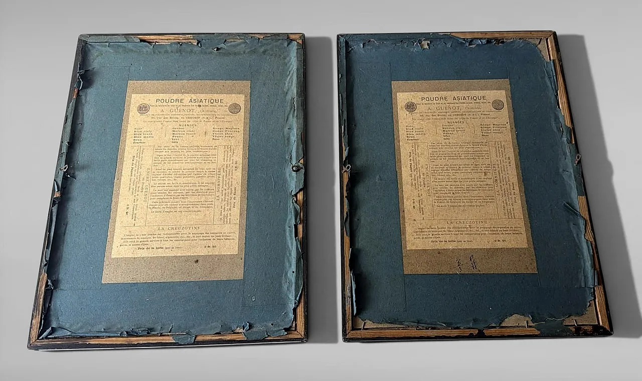 Coppia di cromolitografie pubblicitarie francesi Belle Époque, '900 4