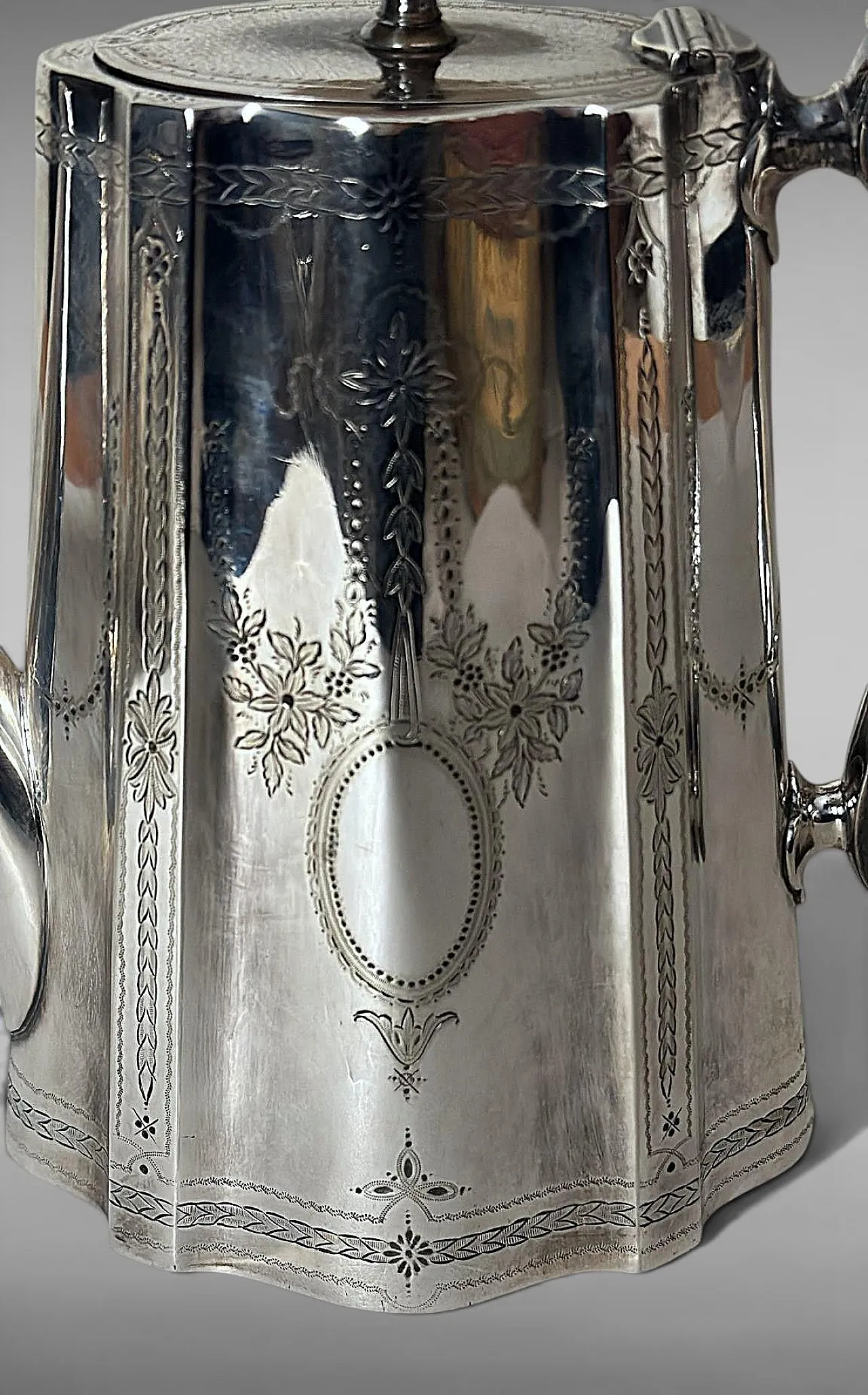 Martin Hall & Co., servizio da tè e caffè placcato argento, '800 8