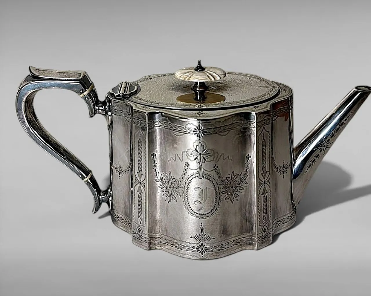 Martin Hall & Co., servizio da tè e caffè placcato argento, '800 10