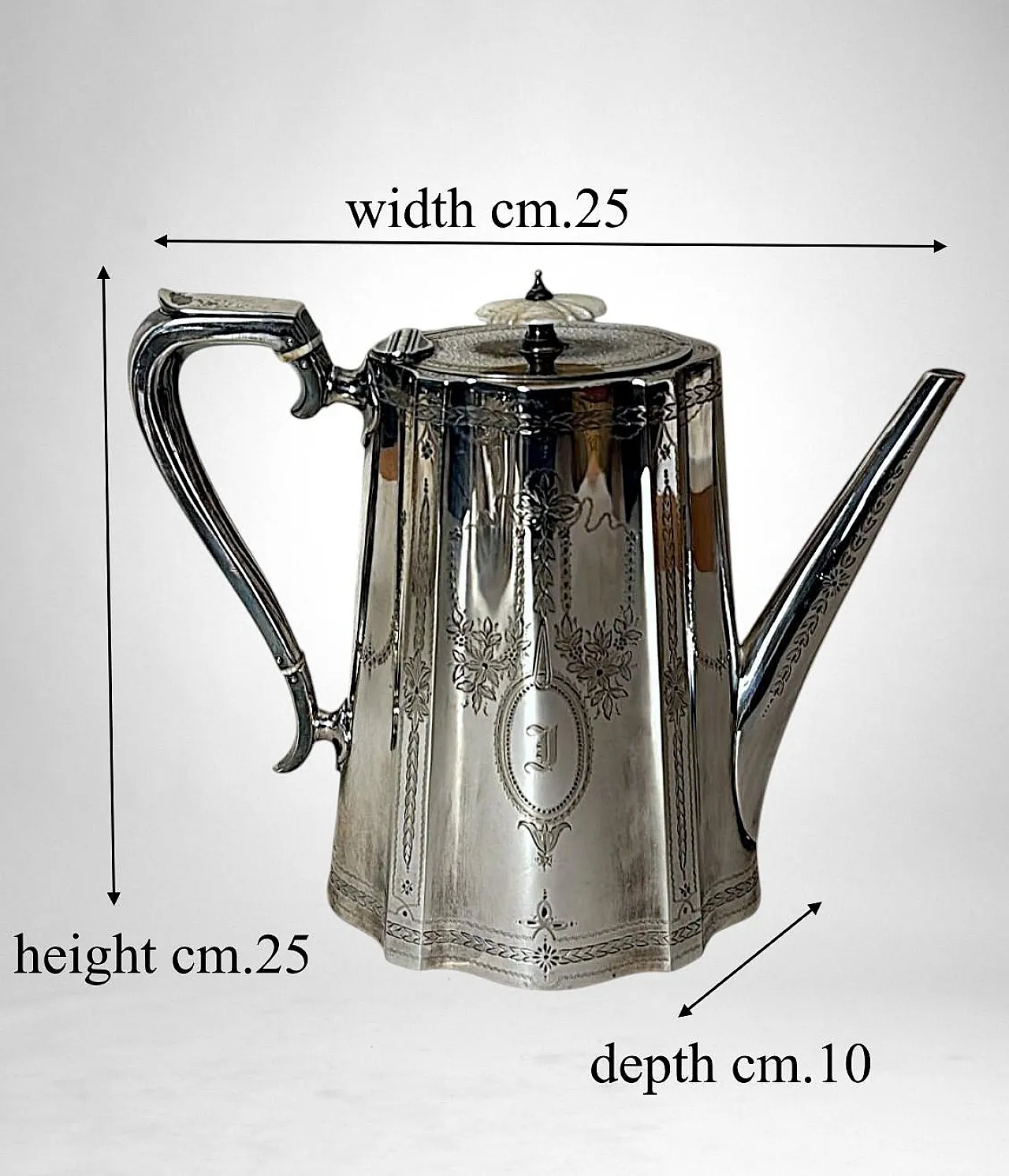 Martin Hall & Co., servizio da tè e caffè placcato argento, '800 19