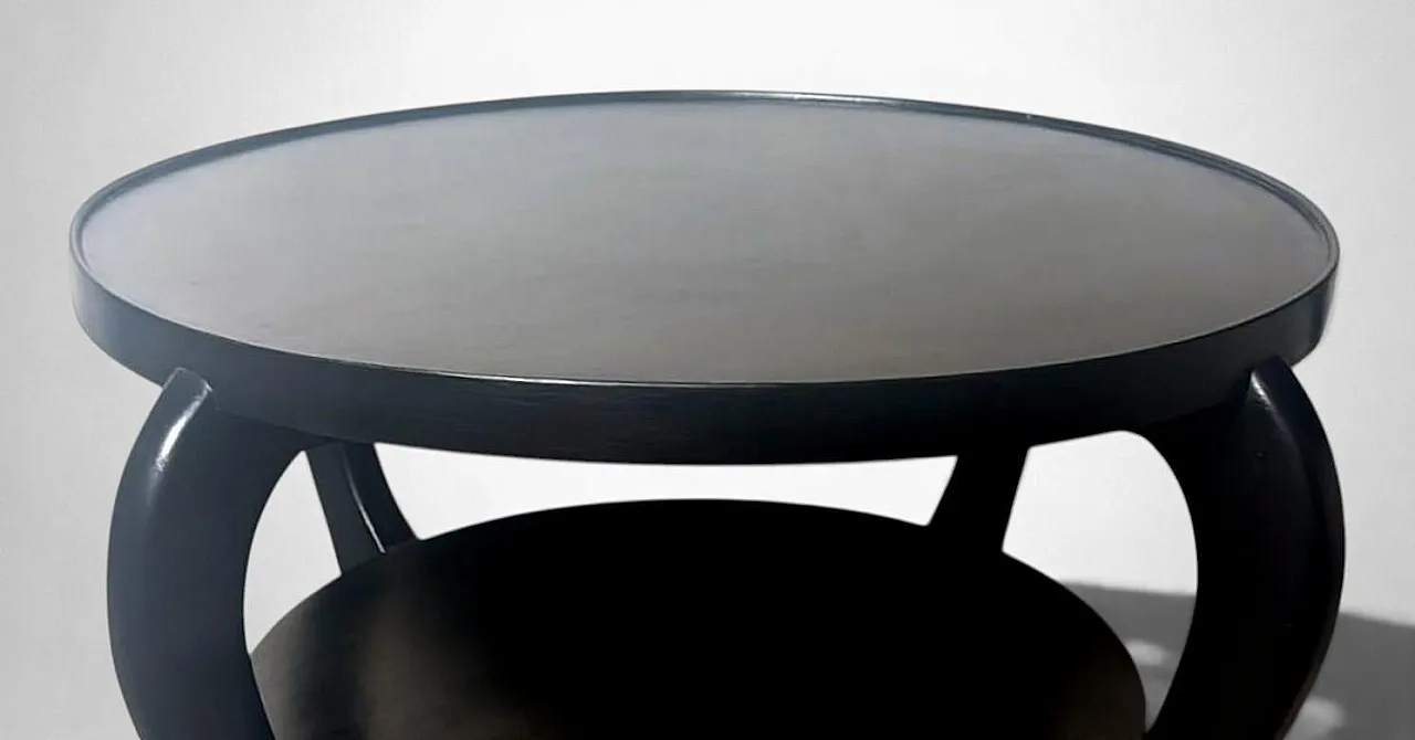 Tavolino in noce ebanizzato in stile Art Déco, '900 8
