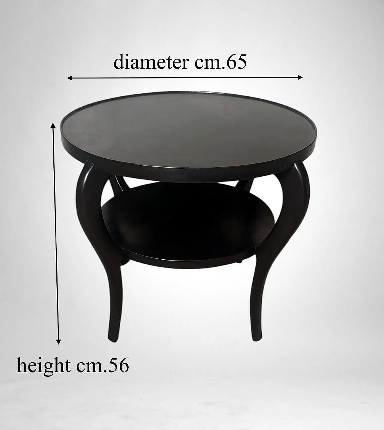 Tavolino in noce ebanizzato in stile Art Déco, '900 19