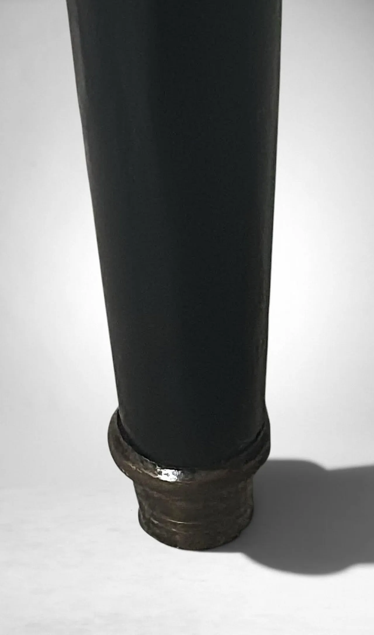 Night stand in lacquered wood and Carrara marble, 19th century 19