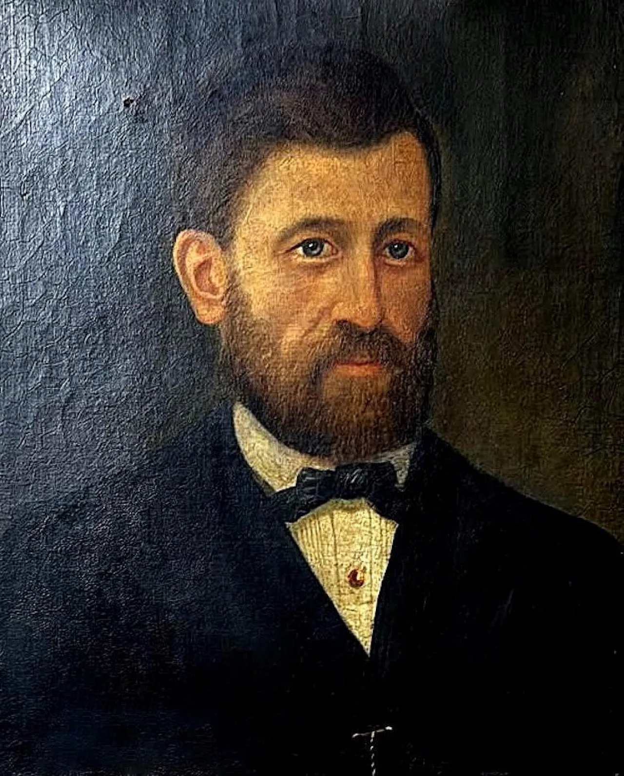 Academic portrait of an elegant gentleman, oil on canvas, 19th century 10