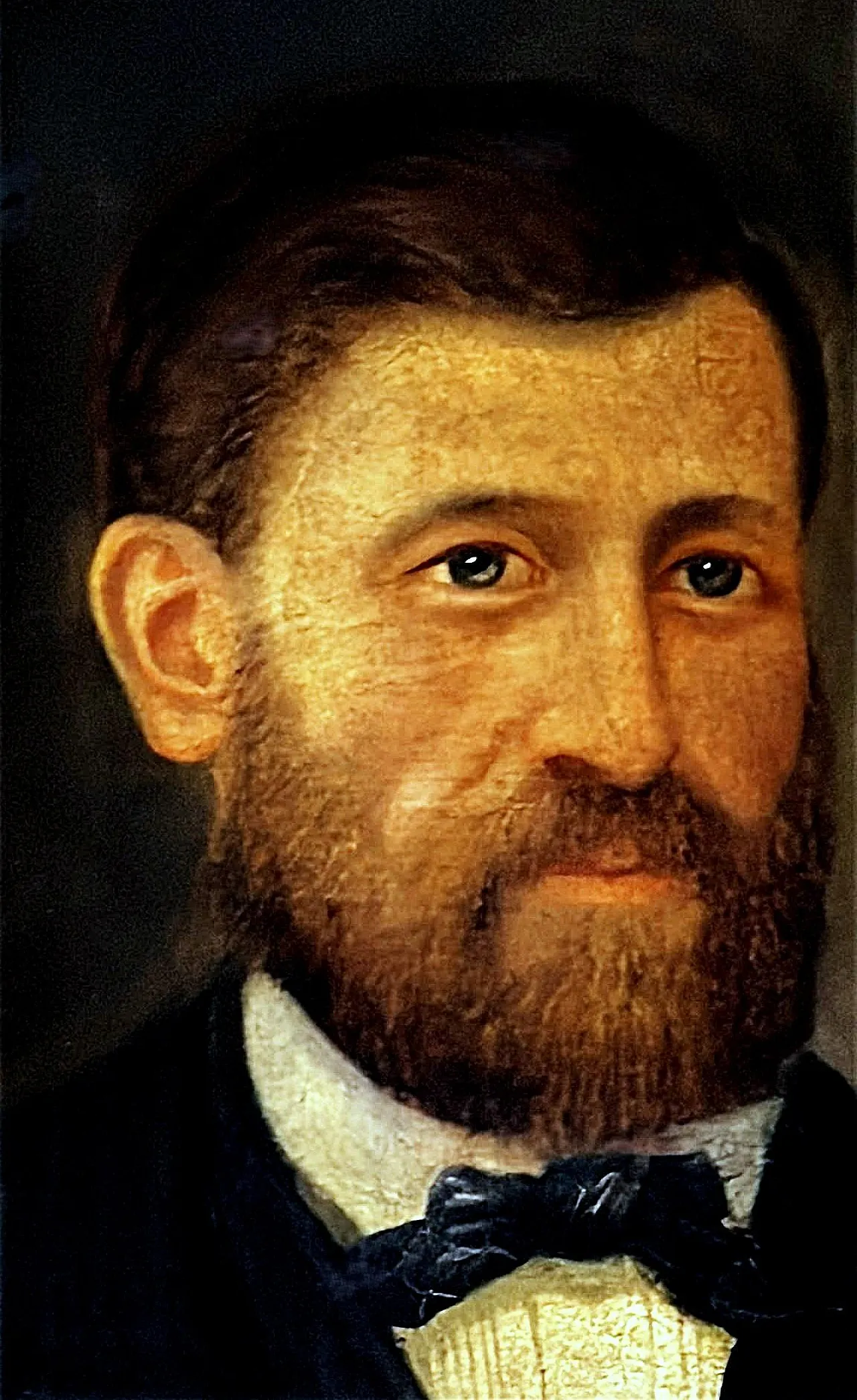 Academic portrait of an elegant gentleman, oil on canvas, 19th century 11