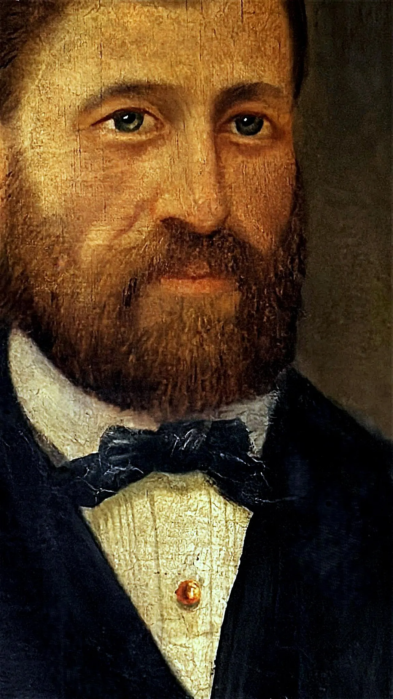 Academic portrait of an elegant gentleman, oil on canvas, 19th century 13